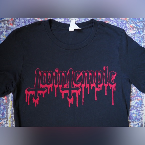 Twin Temple band concert tee satanic doo wop back - Picture 3 of 3